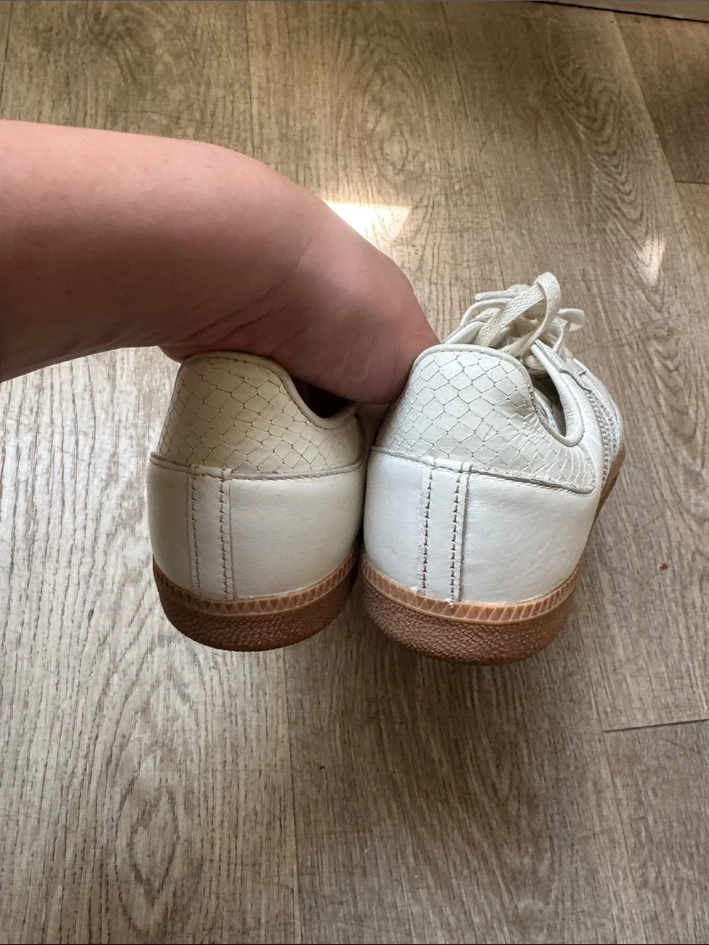 adidas Samba Sneakers - Off-White and Gum